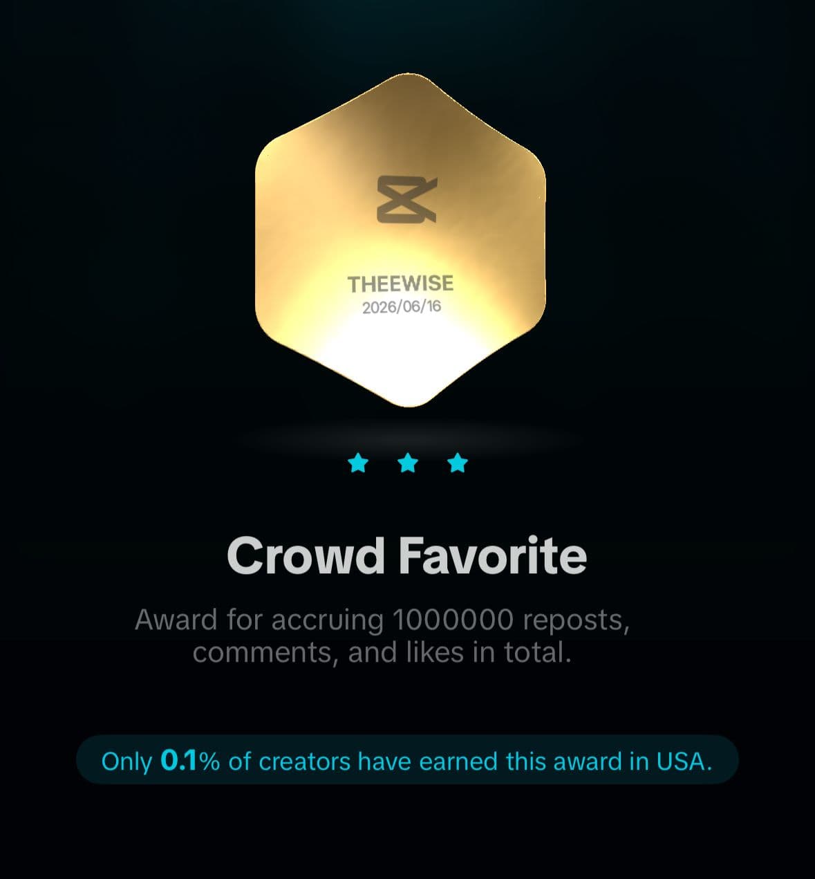 CapCut Creator Award: Crowd Favorite