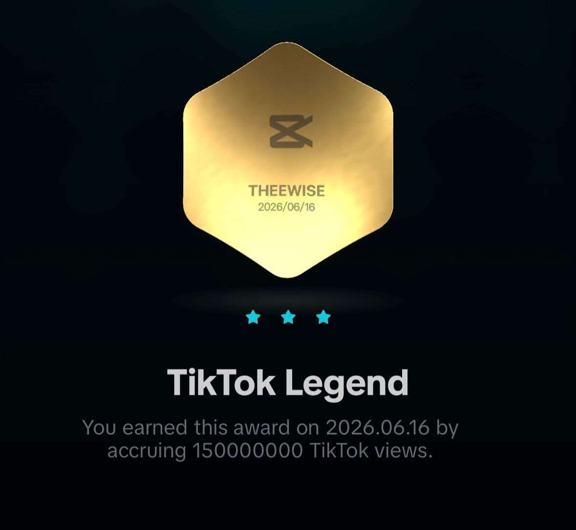 CapCut Creator Award: TikTok Legend