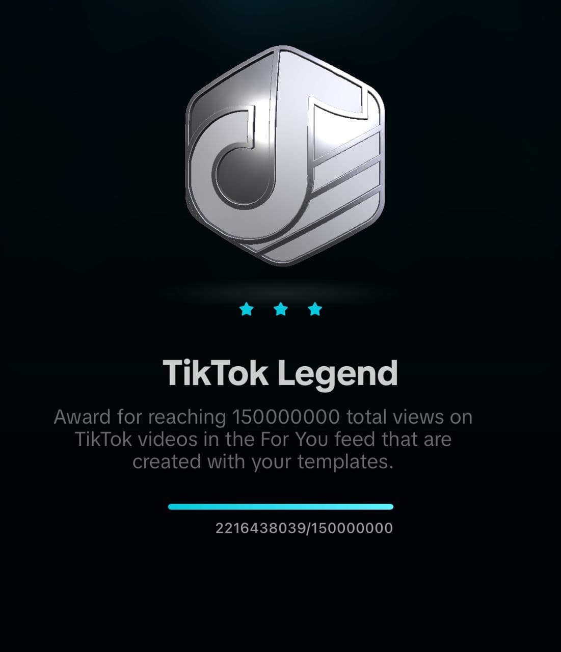 TikTok Creator Award: TikTok Legend